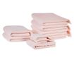 Kilencdarabos törölközőszett ATIU Pamut frottír Pasztellrózsaszín thumbnail 2