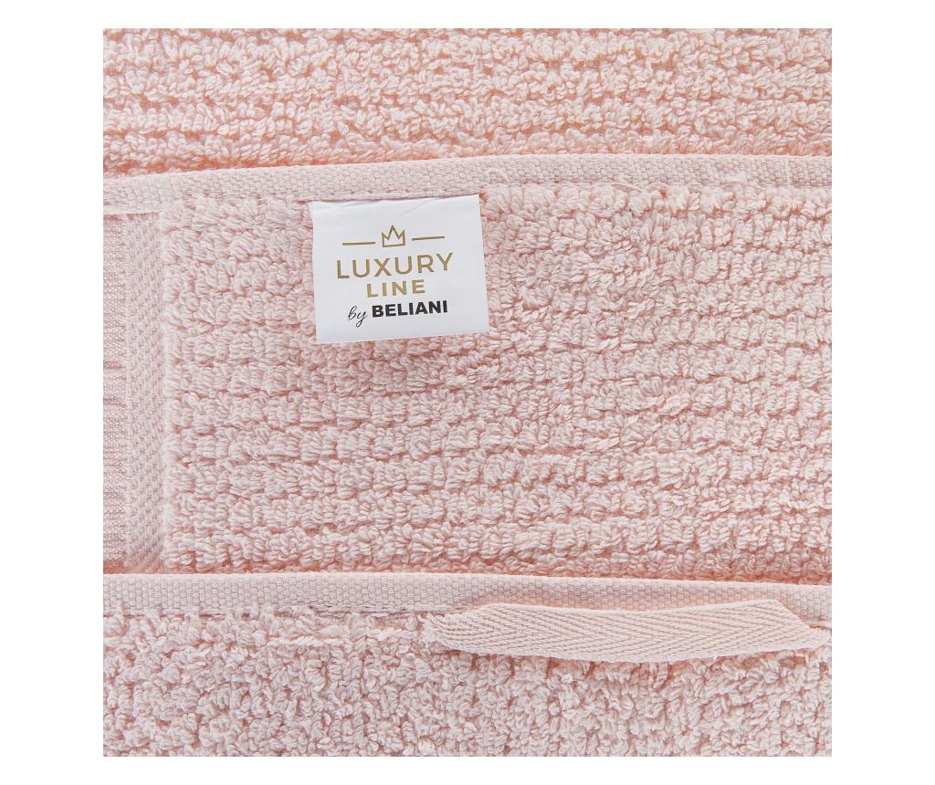 Kilencdarabos törölközőszett ATIU Pamut frottír Pasztellrózsaszín - 5