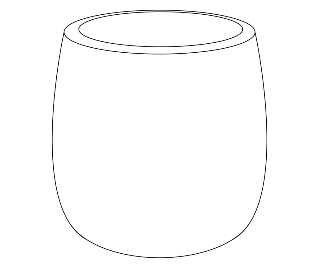 Virágcserép LIVADIA 19 cm Törtfehér - 3