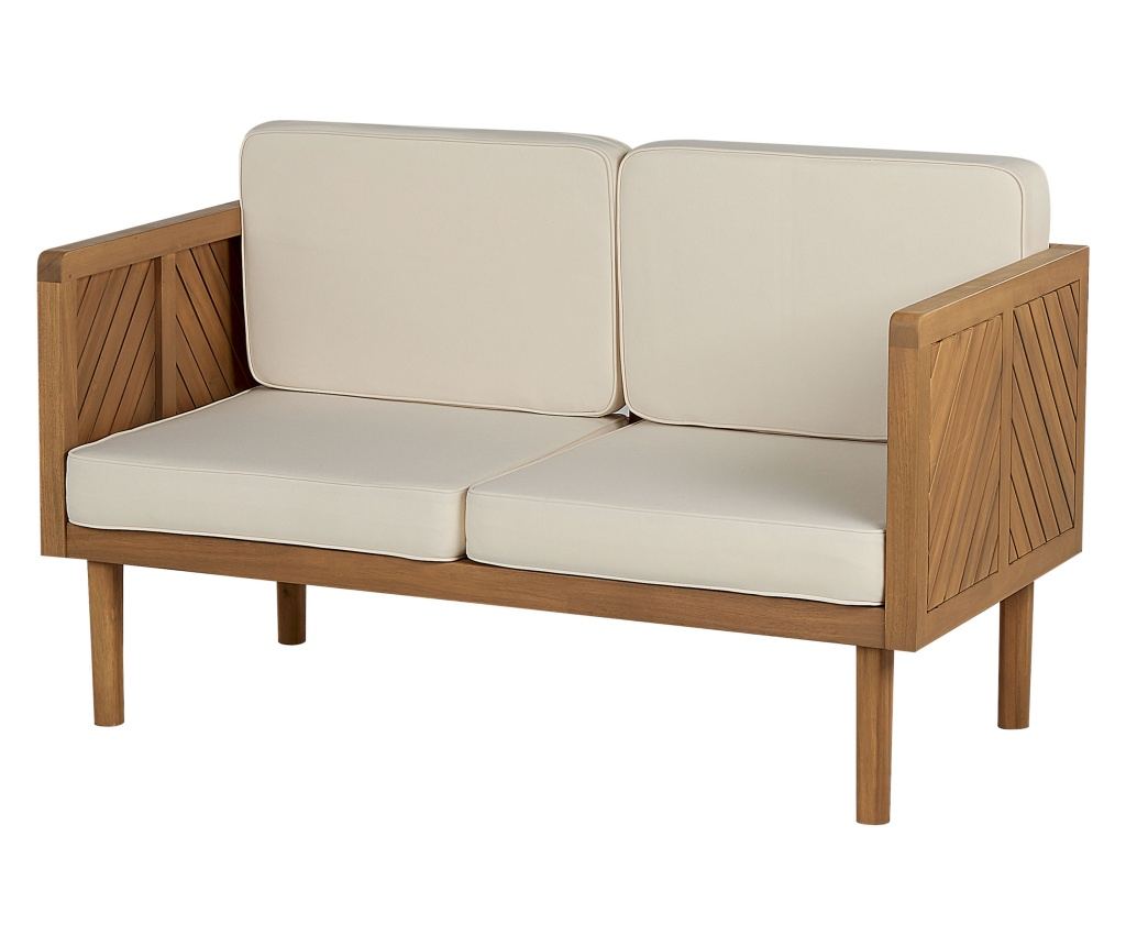 Kerti ülőgarnitúra asztallal és ottománnal 4 személyes BARATTI Akácfa Barna - 8