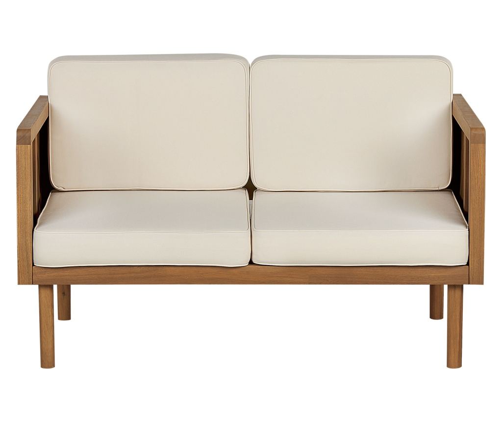 Kerti ülőgarnitúra asztallal és ottománnal 4 személyes BARATTI Akácfa Barna - 9