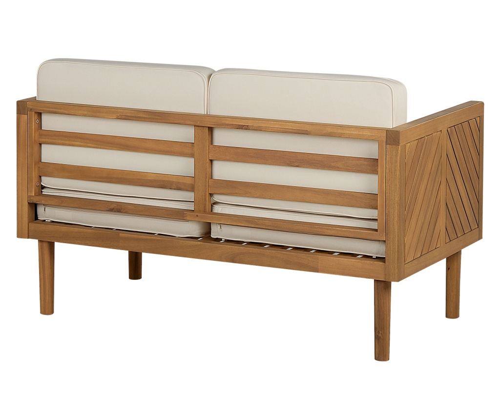 Kerti ülőgarnitúra asztallal és ottománnal 4 személyes BARATTI Akácfa Barna - 10