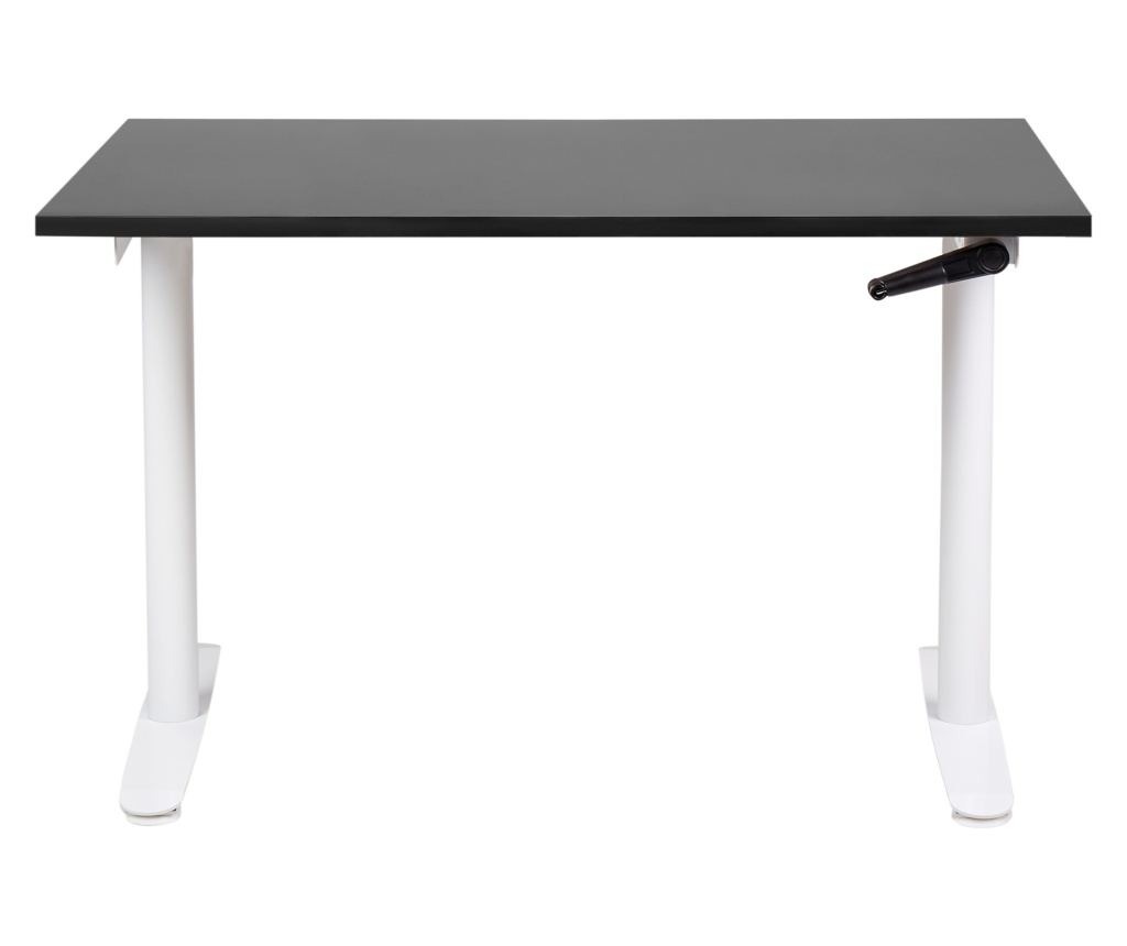 Manuálisan állítható asztal DESTINAS Fekete/fehér 120 cm 72 cm - 4