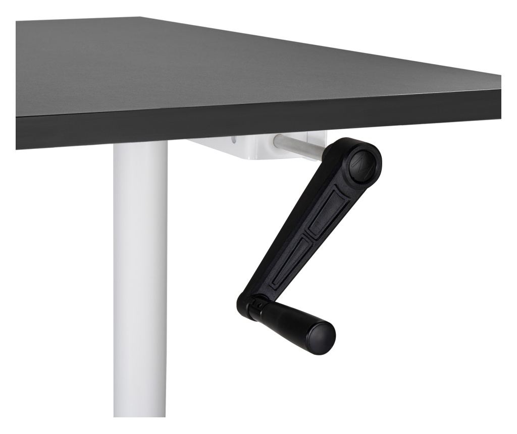 Manuálisan állítható asztal DESTINAS Fekete/fehér 120 cm 72 cm - 5