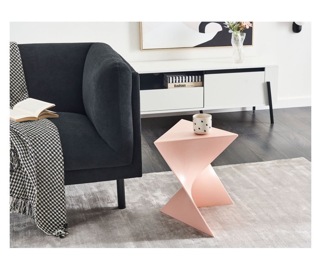Kisasztal PECOS Pasztellrózsaszín - 1