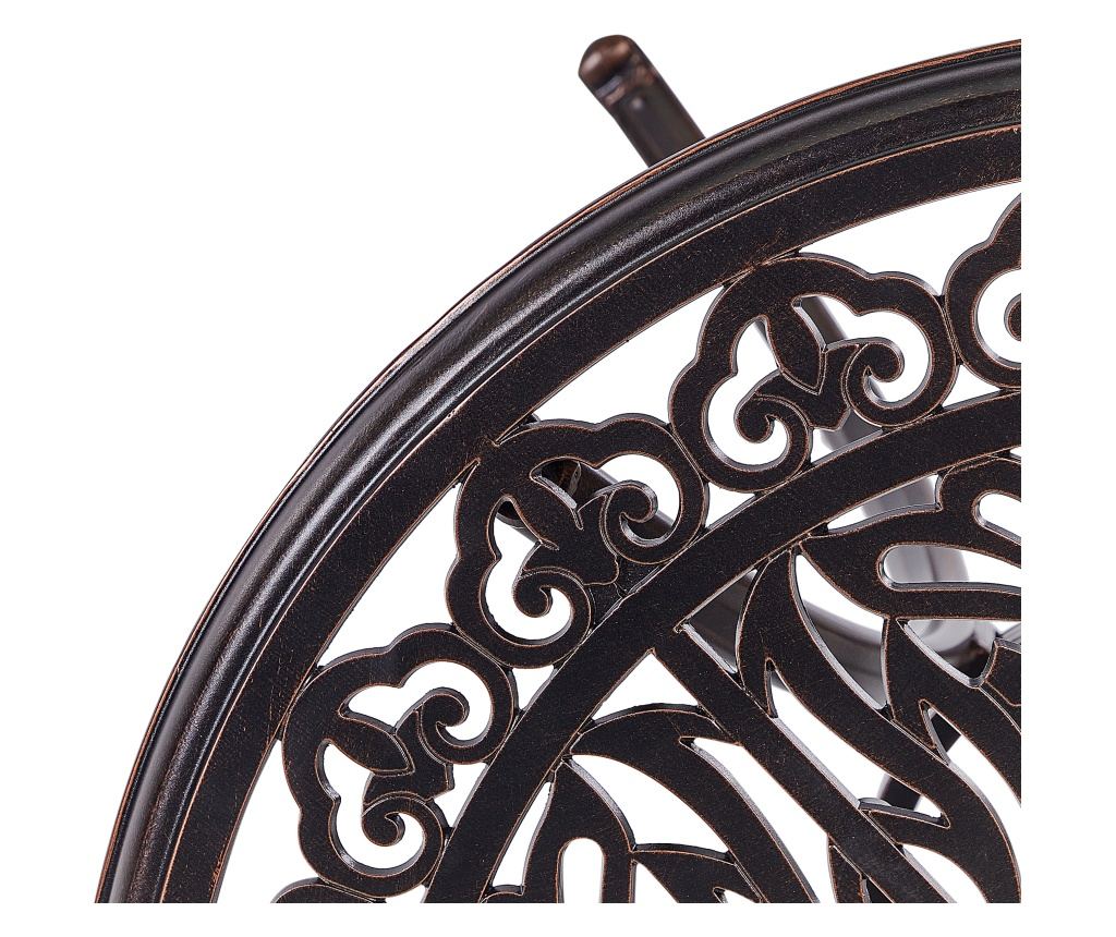 Bisztró asztal ANDALO 68 cm 68 cm Fém Barna - 9