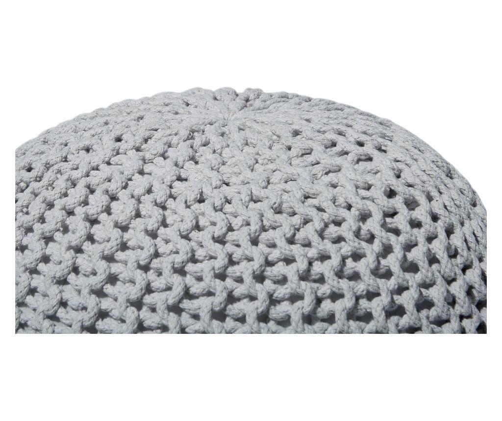 Puff CONRAD Pamut Világosszürke - 4