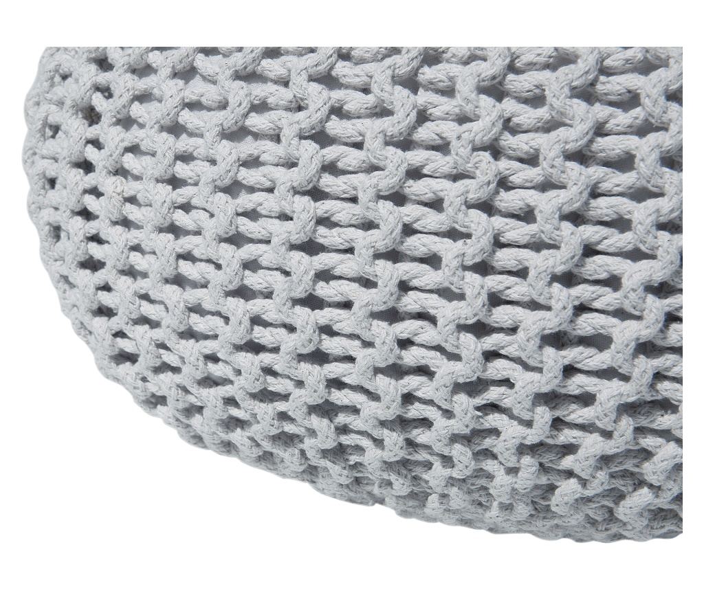 Puff CONRAD Pamut Világosszürke - 5