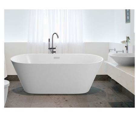 Cadă freestanding HAVANA 160 x 80 cm Alb