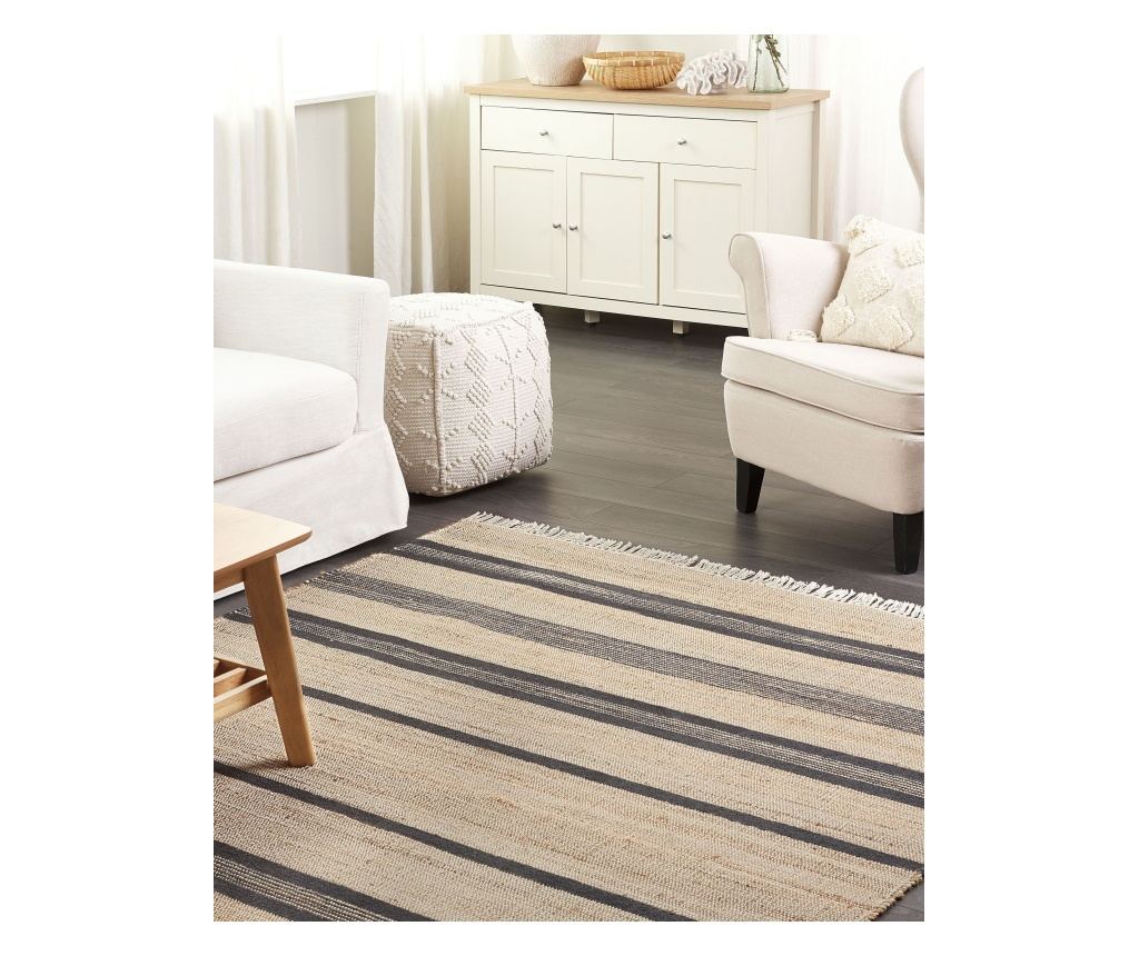 TALPUR Rug Grey Graphite 160 x 230 cm Jute - 1