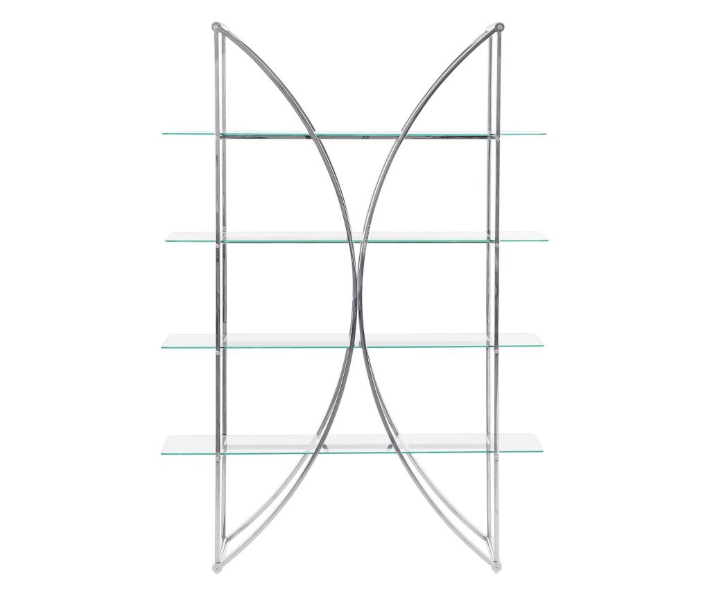 Négyszintes polcos elem HOLLOW Fém 175 cm Ezüst - 4
