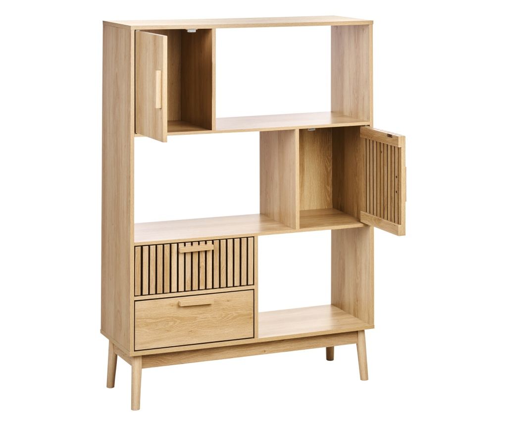 Polcrendszer LYNWOOD 140 cm Világosbarna - 6