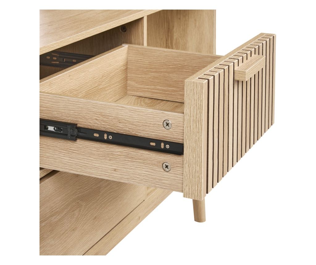 Polcrendszer LYNWOOD 140 cm Világosbarna - 8