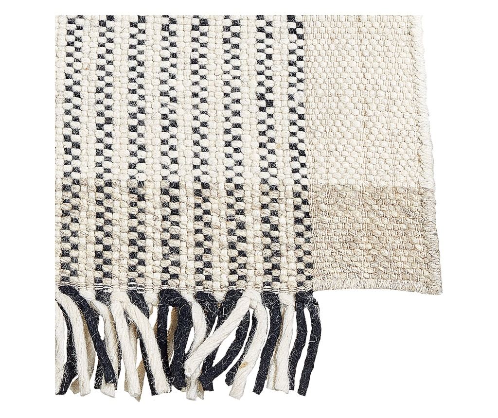 Szőnyeg DIVARLI Bézs 80 x 150 cm Gyapjú - 4