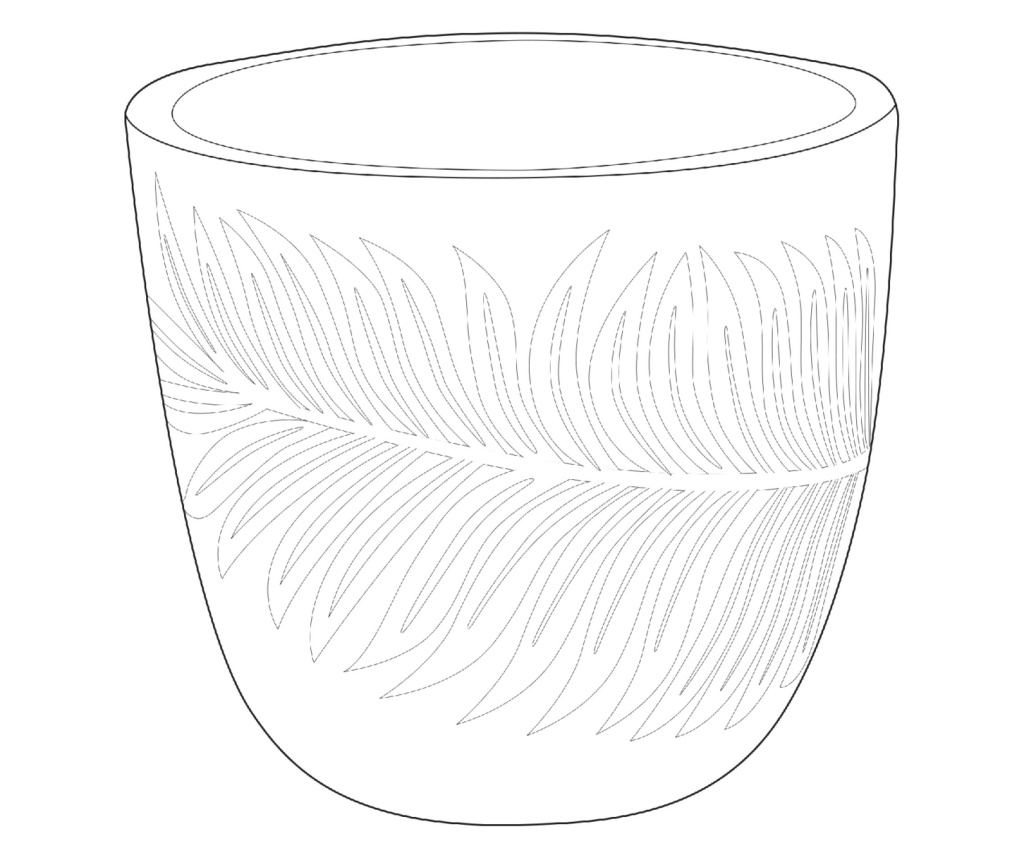 Virágcserép FTERO 42 cm Szürke - 3