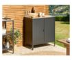 Kültéri konyhaszekrény VILAMA Fém Fekete thumbnail 1