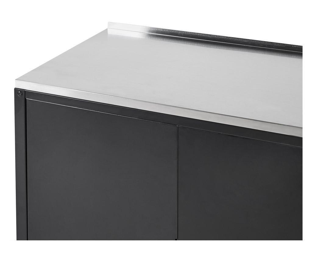 Kültéri konyhaszekrény VILAMA Fém Fekete - 7