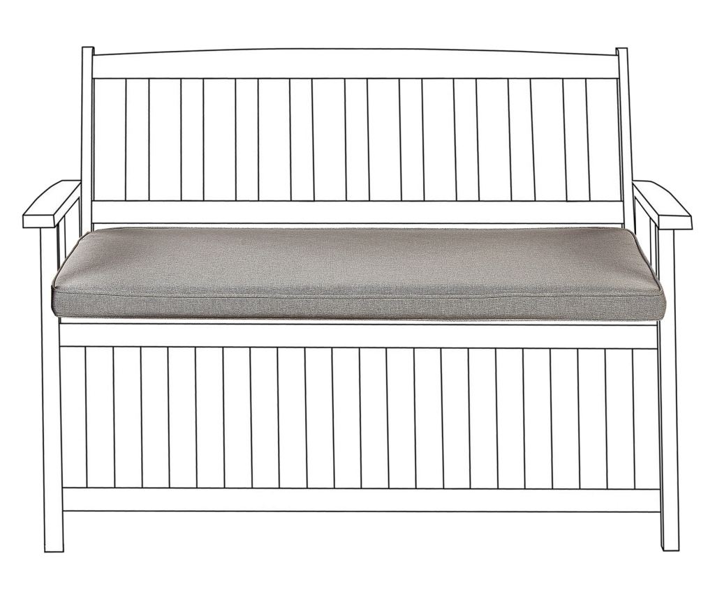 Párna kerti padhoz SOVANA 108 x 45 cm Szürke - 2