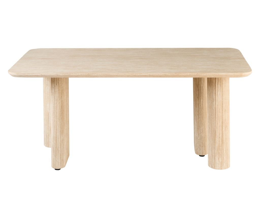 Étkezőasztal BARROY Travertin hatású 90 cm 180 cm - 4