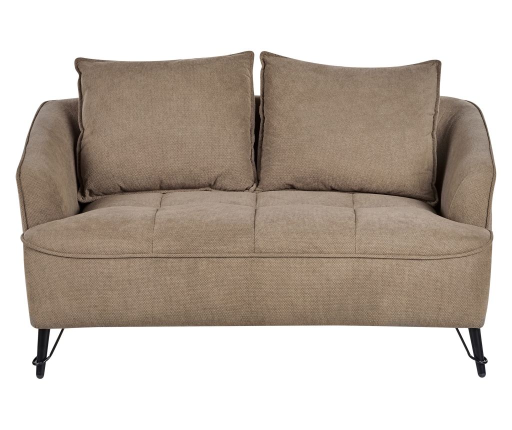 Kanapé 2 személyes HOBRO Világosbarna - 2