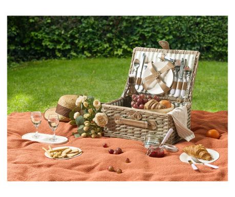 Coș de picnic CLEMENTINE Răchită Natural