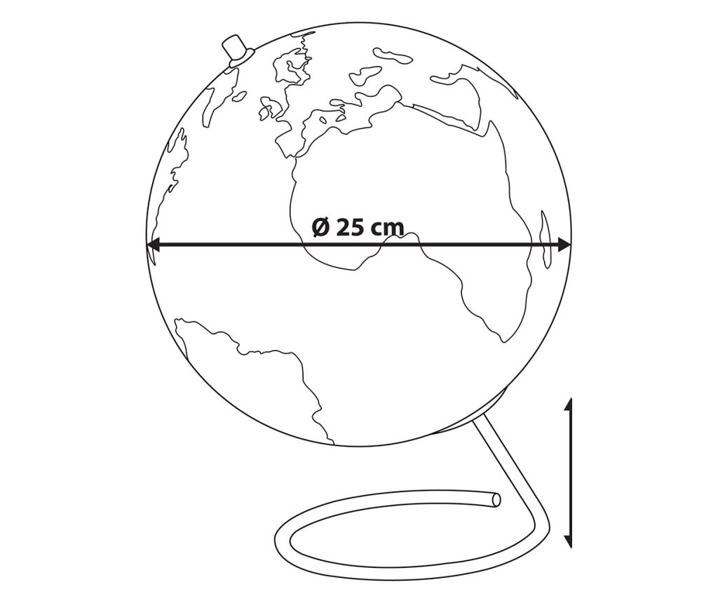 Földgömb CARTIER Sárga 29 cm - 3