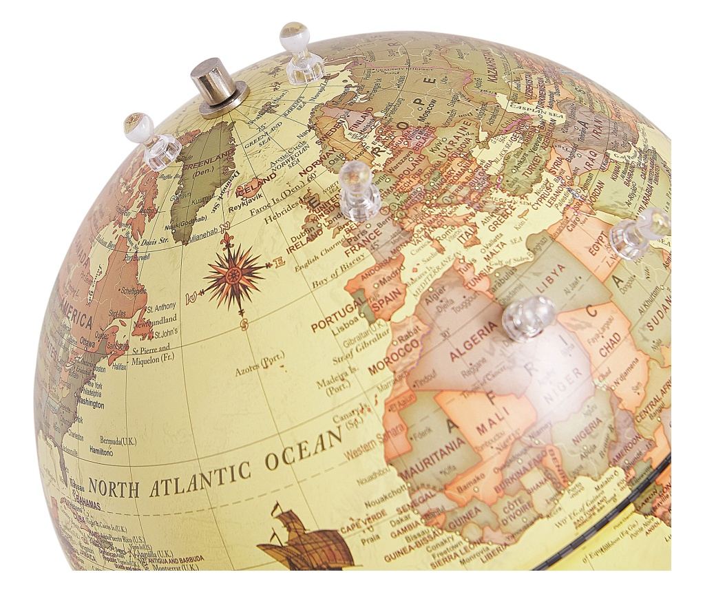 Földgömb CARTIER Sárga 29 cm - 4