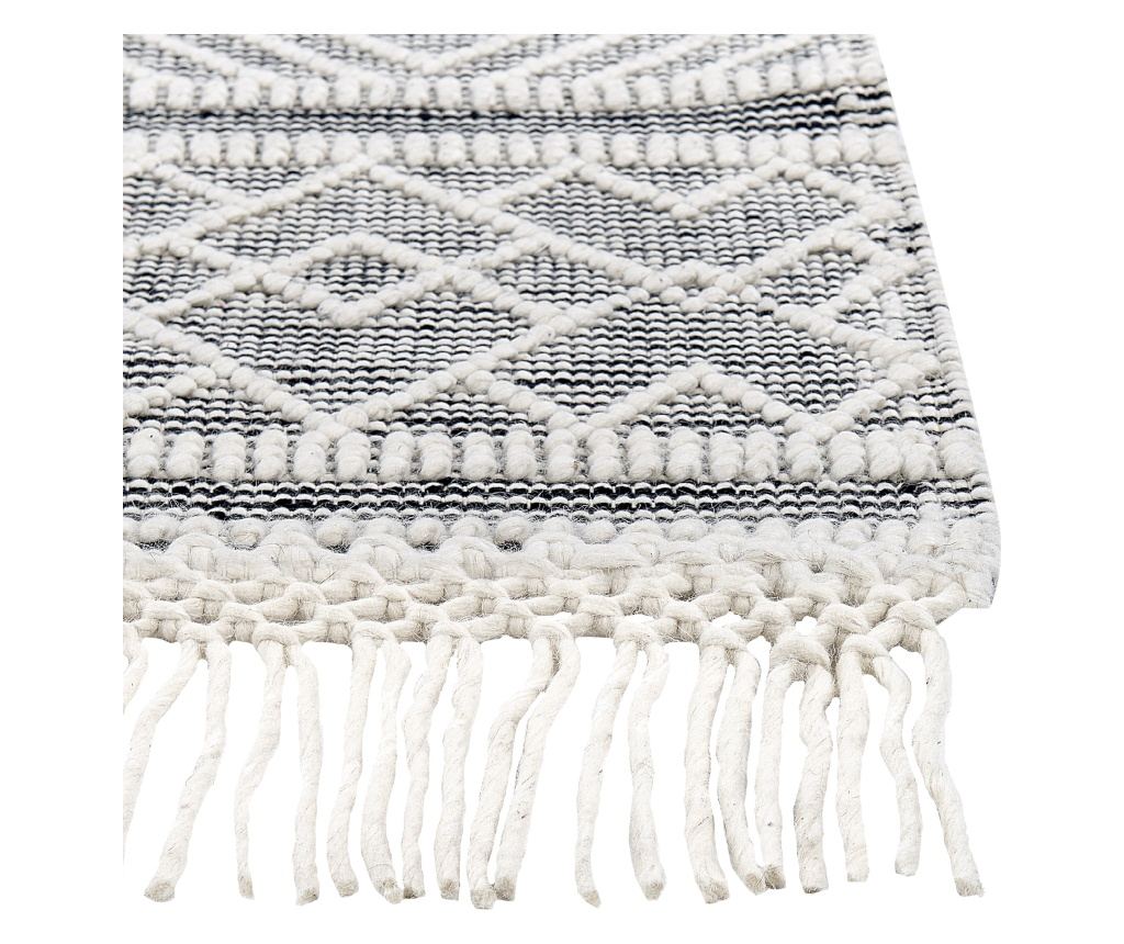 Szőnyeg KAVAK Fekete 160 x 230 cm Gyapjú - 4