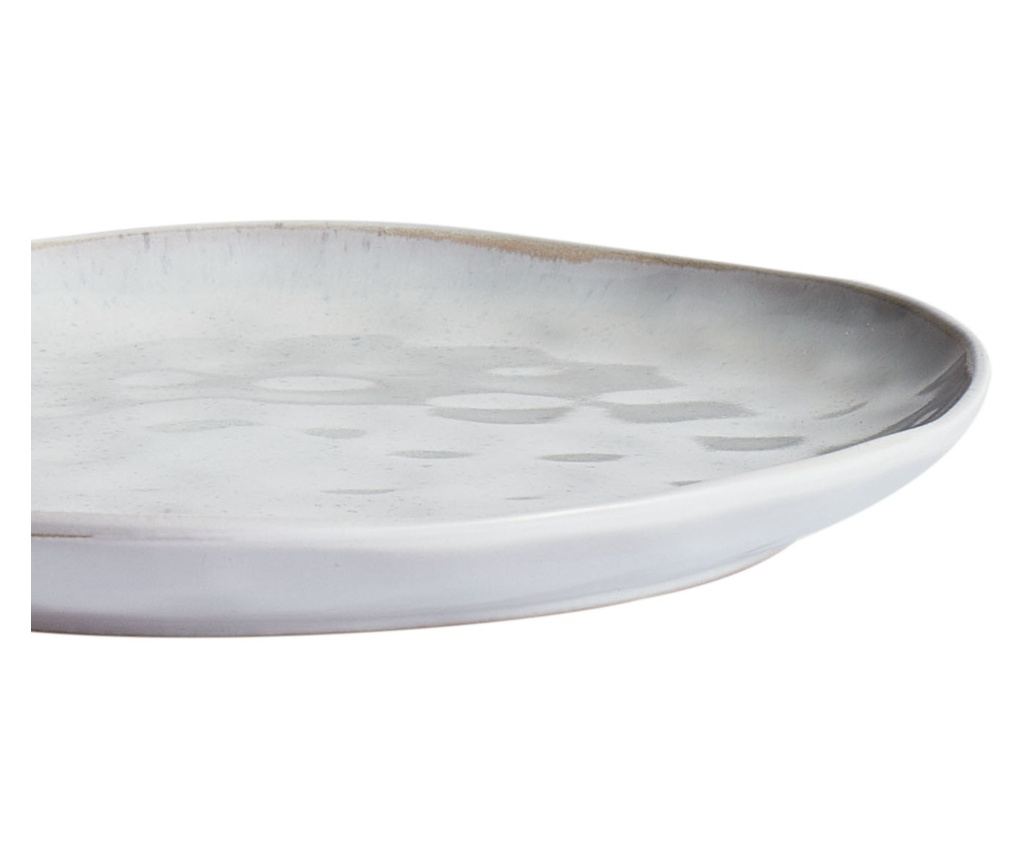 Négydarabos lapostányér szett SESAME Kőcserép Világosszürke - 7