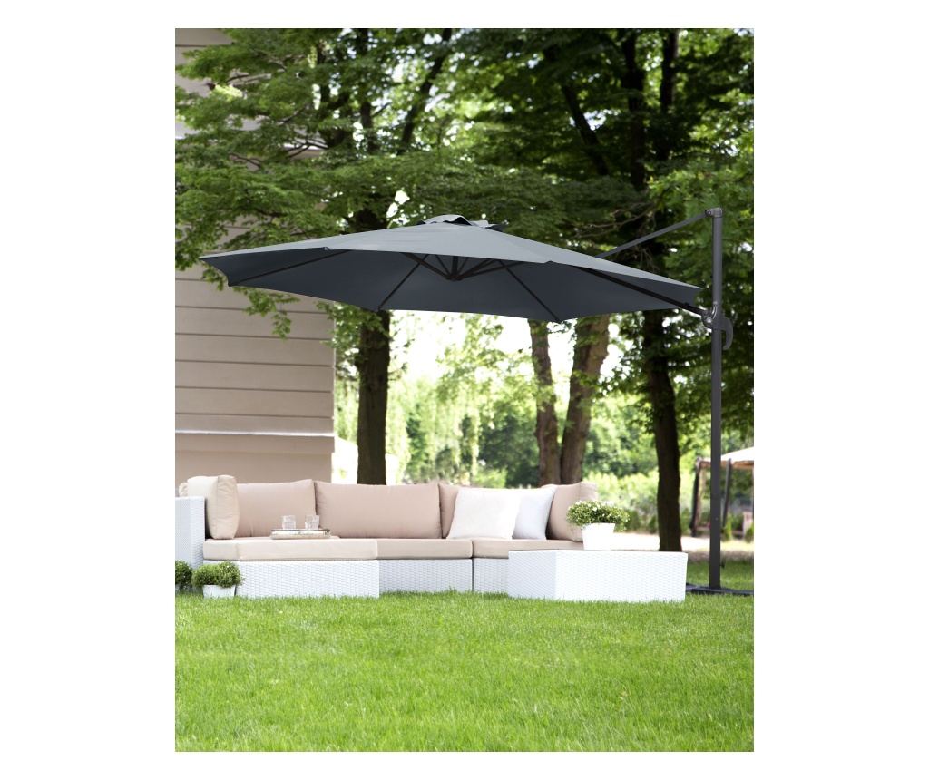 Napernyő 300 cm SAVONA Sötétszürke Szürke - 1