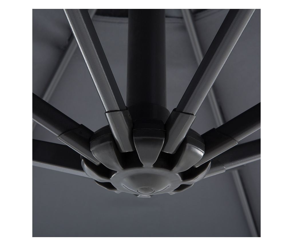 Napernyő 300 cm SAVONA Sötétszürke Szürke - 6