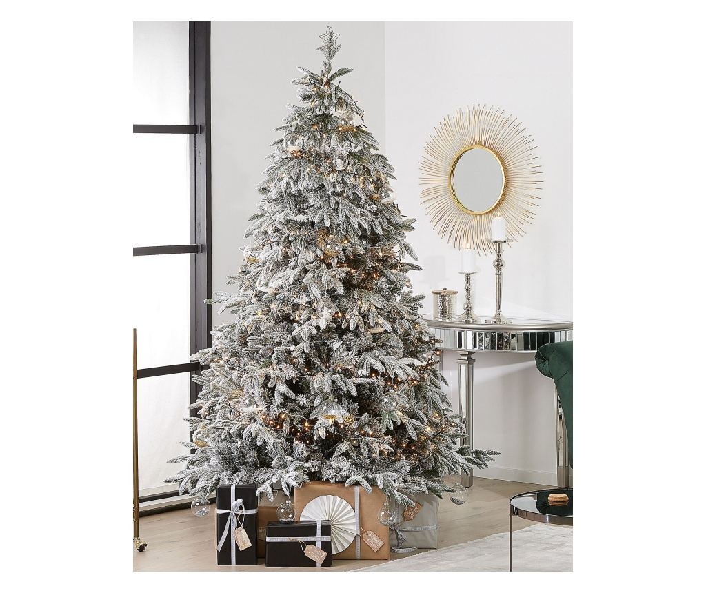 Karácsonyfa műhóval BASSIE 210 cm Fehér - 1