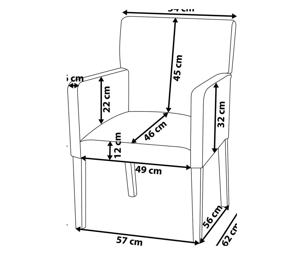 Étkezőszék ROCKEFELLER Fekete - 1