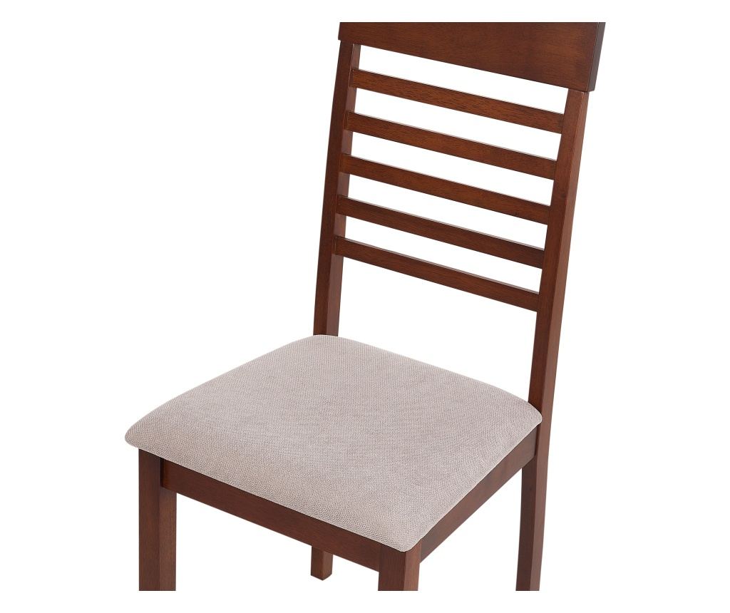 Étkezőszék kétdarabos szettben ORTLEY Keményfa Sötétbarna/tópszínű - 7