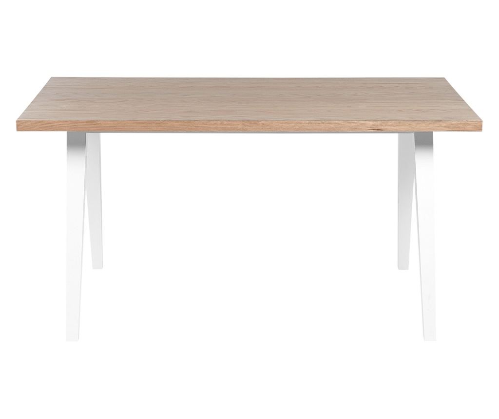 Étkezőasztal LENISTER Barna/fehér 90 cm 150 cm - 4