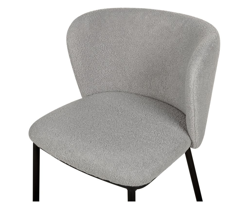 Étkezőszék kétdarabos szettben MINA Buklé Szürke - 8