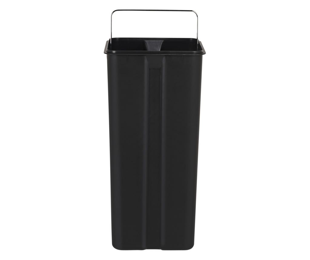 Dupla pedálos szemetes kuka 60 L ECOSORT Fém Fekete - 17
