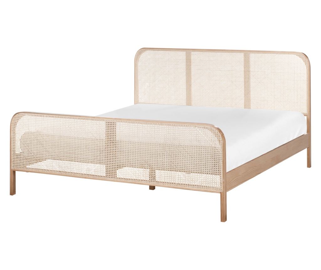 Ágy Fenyő GONFARON 180 x 200 cm Világosbarna - 2