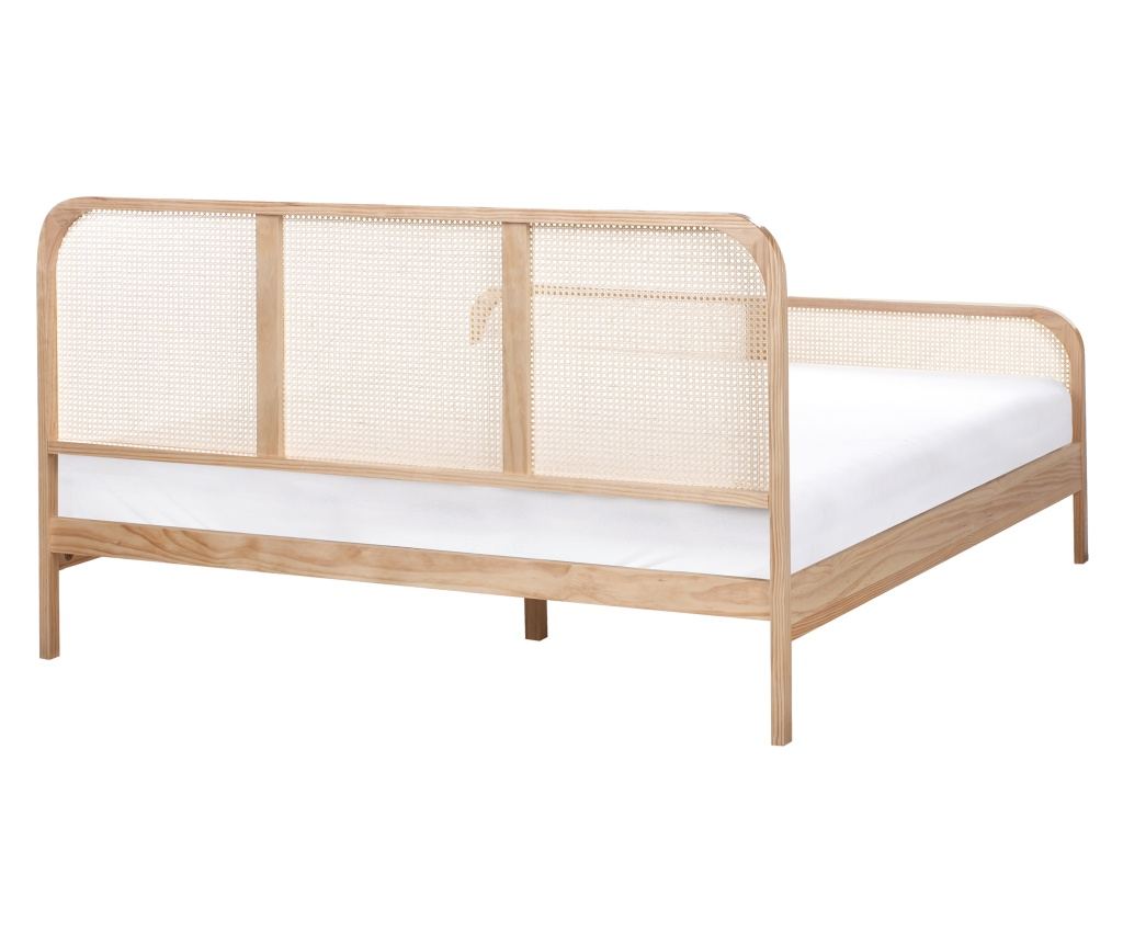 Ágy Fenyő GONFARON 180 x 200 cm Világosbarna - 5