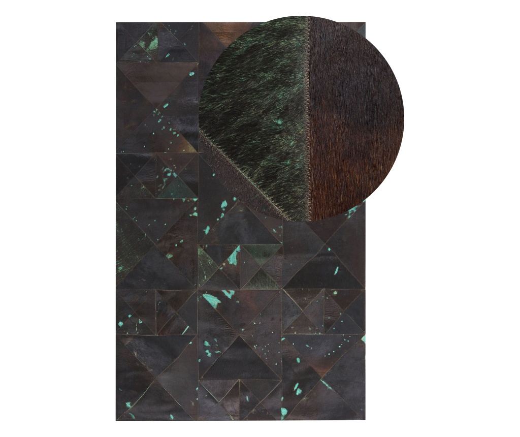 Szőnyeg ATALAN Barna 140 x 200 cm Bőr - 2