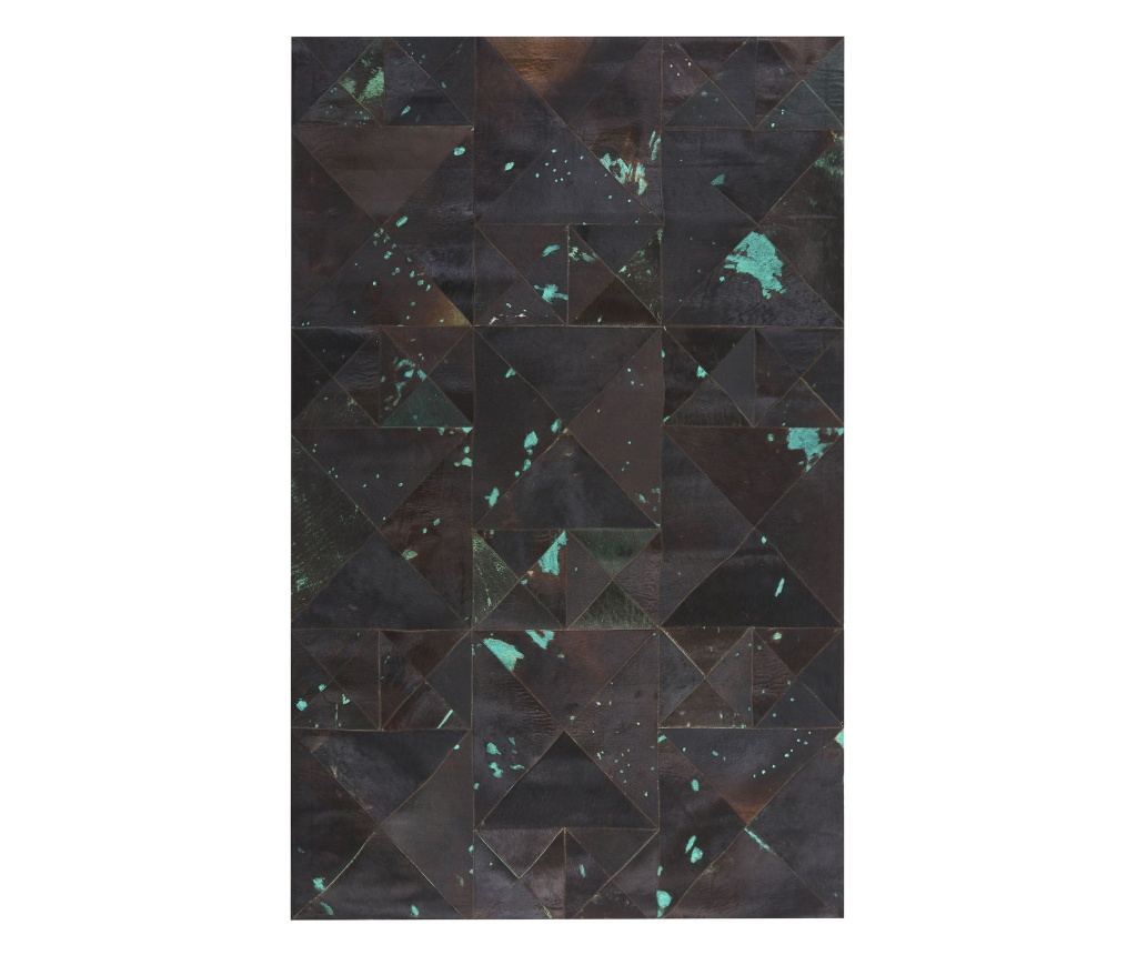 Szőnyeg ATALAN Barna 140 x 200 cm Bőr - 4