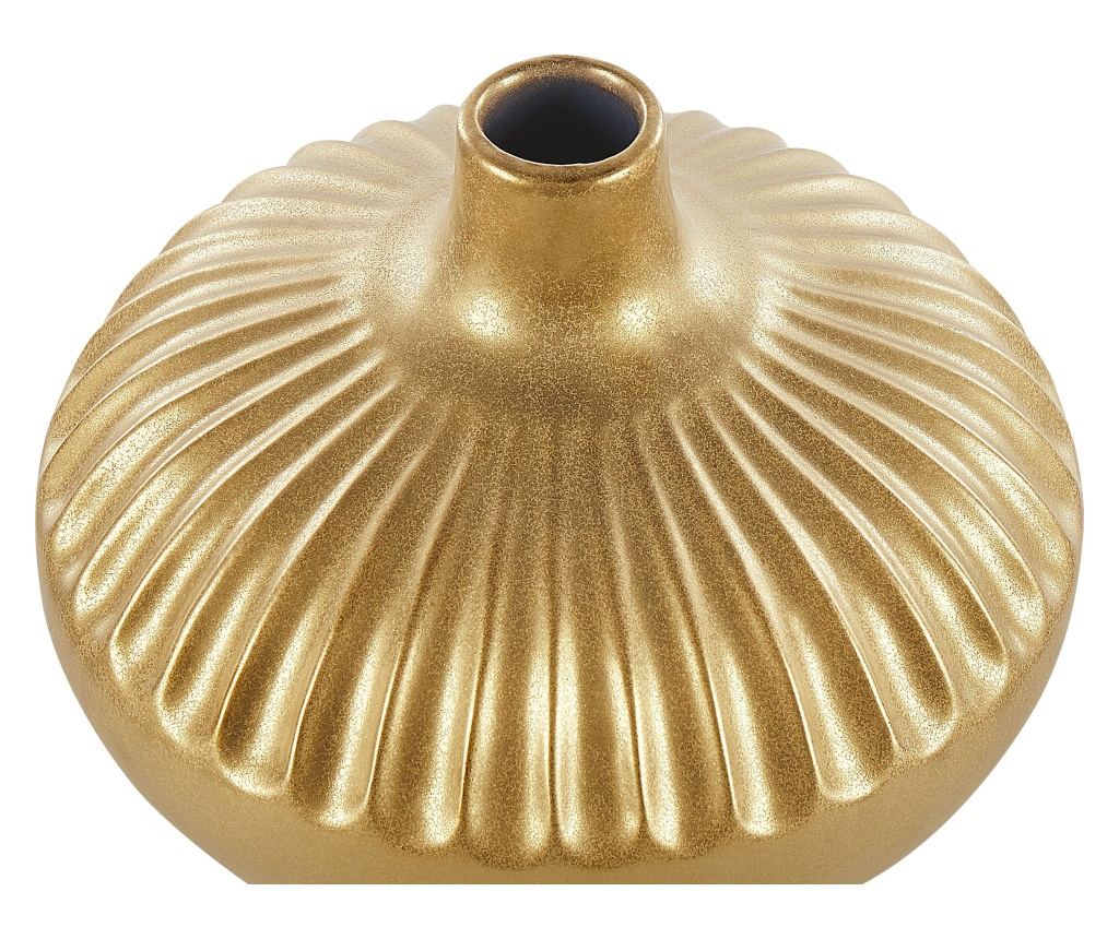 Dekor váza CERCEI Kőcserép 20 cm Arany - 4