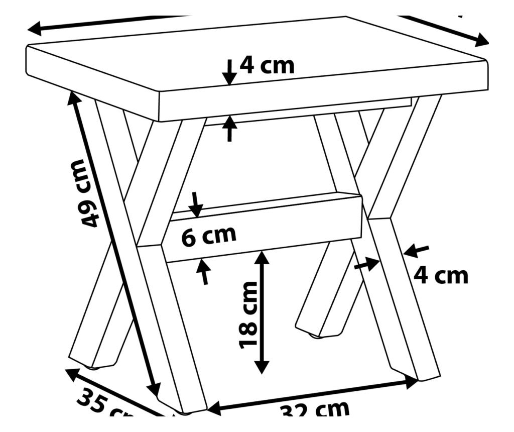 Kerti szék OLBIA Beton Szürke - 3