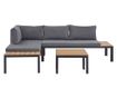 Kerti sarok ülőgarnitúra 4 személyes PIENZA II Jobb oldali Szürke thumbnail 2