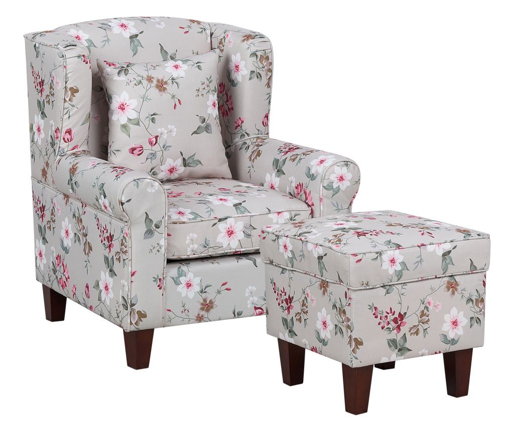 Szárnyas szék HAMAR Világosszürke - 2