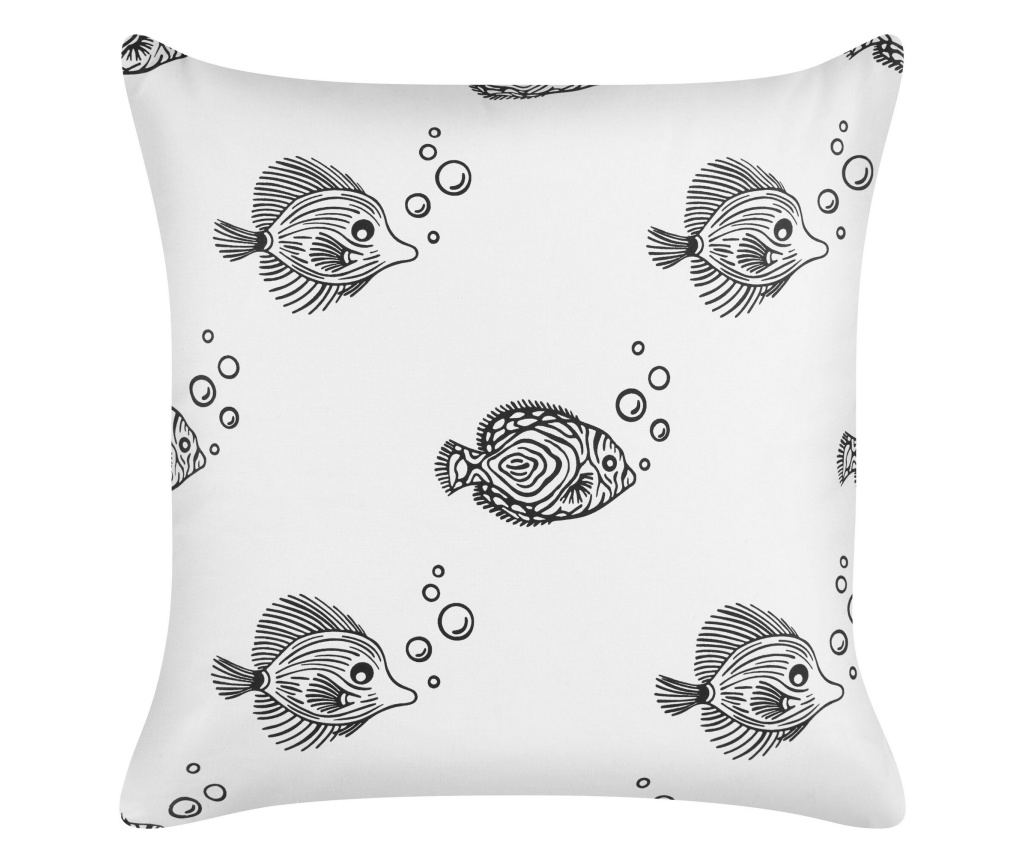 2 db díszpárna TWEEDIA Pamut 45 x 45 cm Fehér - 4