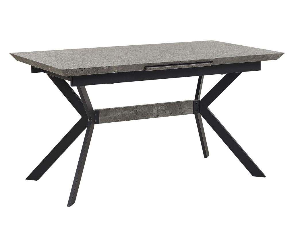 Kihúzható étkezőasztal BENSON Világosszürke 80 cm 140/180 cm - 4