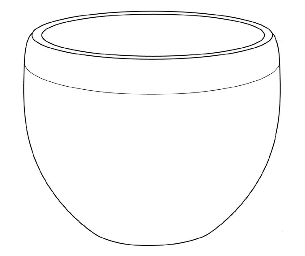 Virágcserép ZAKROS 38 cm Fehér - 3