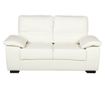 Kanapé 2 személyes VOGAR Műbőr Törtfehér thumbnail 2
