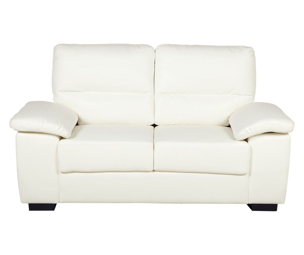 Kanapé 2 személyes VOGAR Műbőr Törtfehér - 2